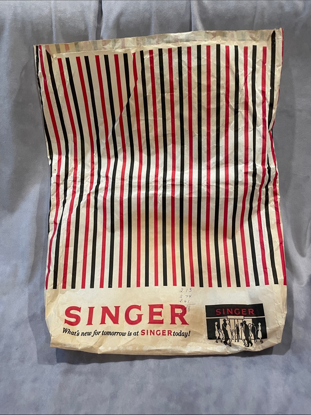 Vintage Singer Sewing Bag